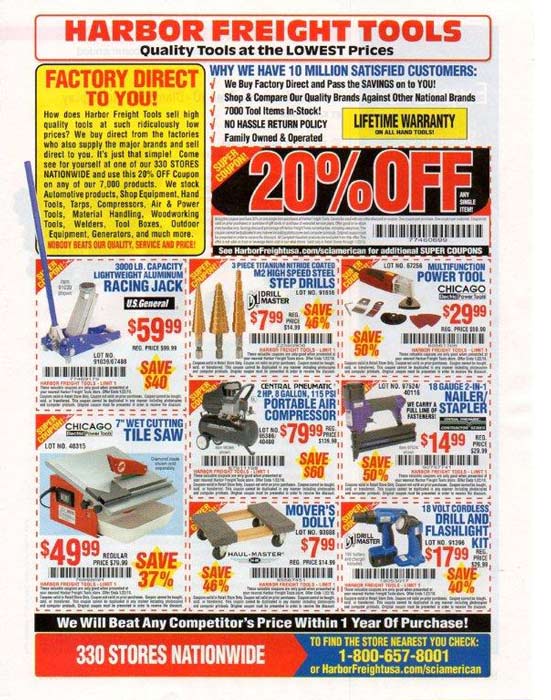 Harbor Freight ad