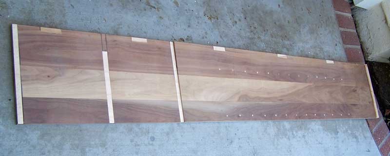 Inside face of the panel