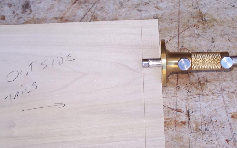 Scribe the tail board